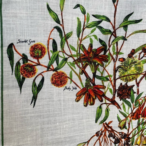 Pure Linen Australian Botanical Wall Art Hand Printed - Picture 6 of 10